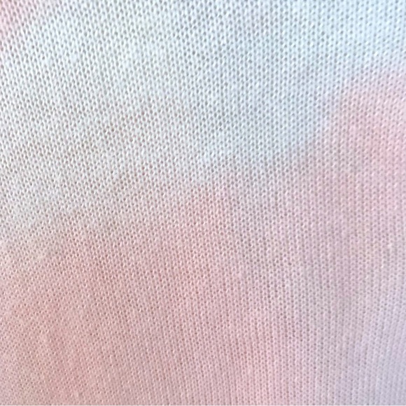 CENTRAL PARK WEST
Tie Dye Cutout V-Neck Pullover, blush and white - Picture 3 of 6